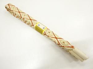 未使用品　正絹　無形文化財　道明製　手組帯締め